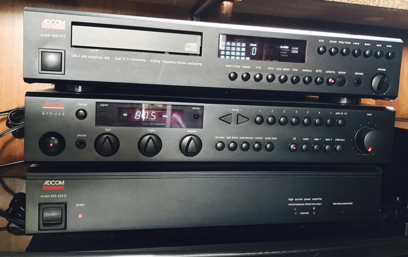 Complete Adcom stereo HiFi Amplifier, Preamp & CD Player