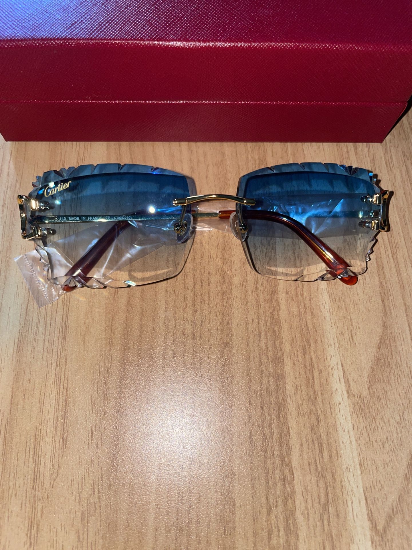 Cartier Big C Wire Sunglasses Lake Blue