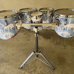 Yamaha Marching Band Quads Drums,  Japan, High Quality.  Cymbal
