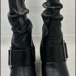 Chinese Laundry Two Step Leather Boots New Size  7.5 black