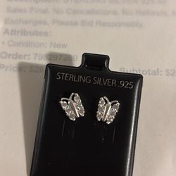 DIAMOND BUTTERFLY EARRINGS 