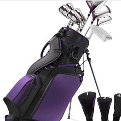Golf Clubs Womens Golf Clubs Golf Club Set with Head Cover Stand Bag Includes #1 Driver & #3 Fairway Wood & #4 Hybrid & #7#8#9#P Irons
Amazon's Choice