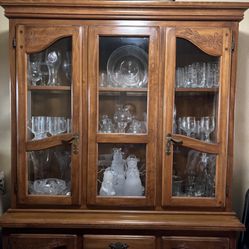 Wooden china cabinet 