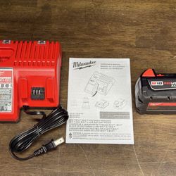 Milwaukee M18 XC5.0 battery & charger 