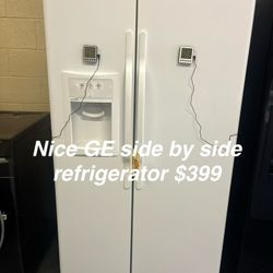 Nice GE Side By Side Refrigerator 