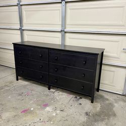 Ikea Black Dresser With 6 Drawer Large Tv Stand Organizer