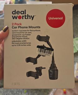 Dealworthy 2-Pack Universal Car Phone Mounts