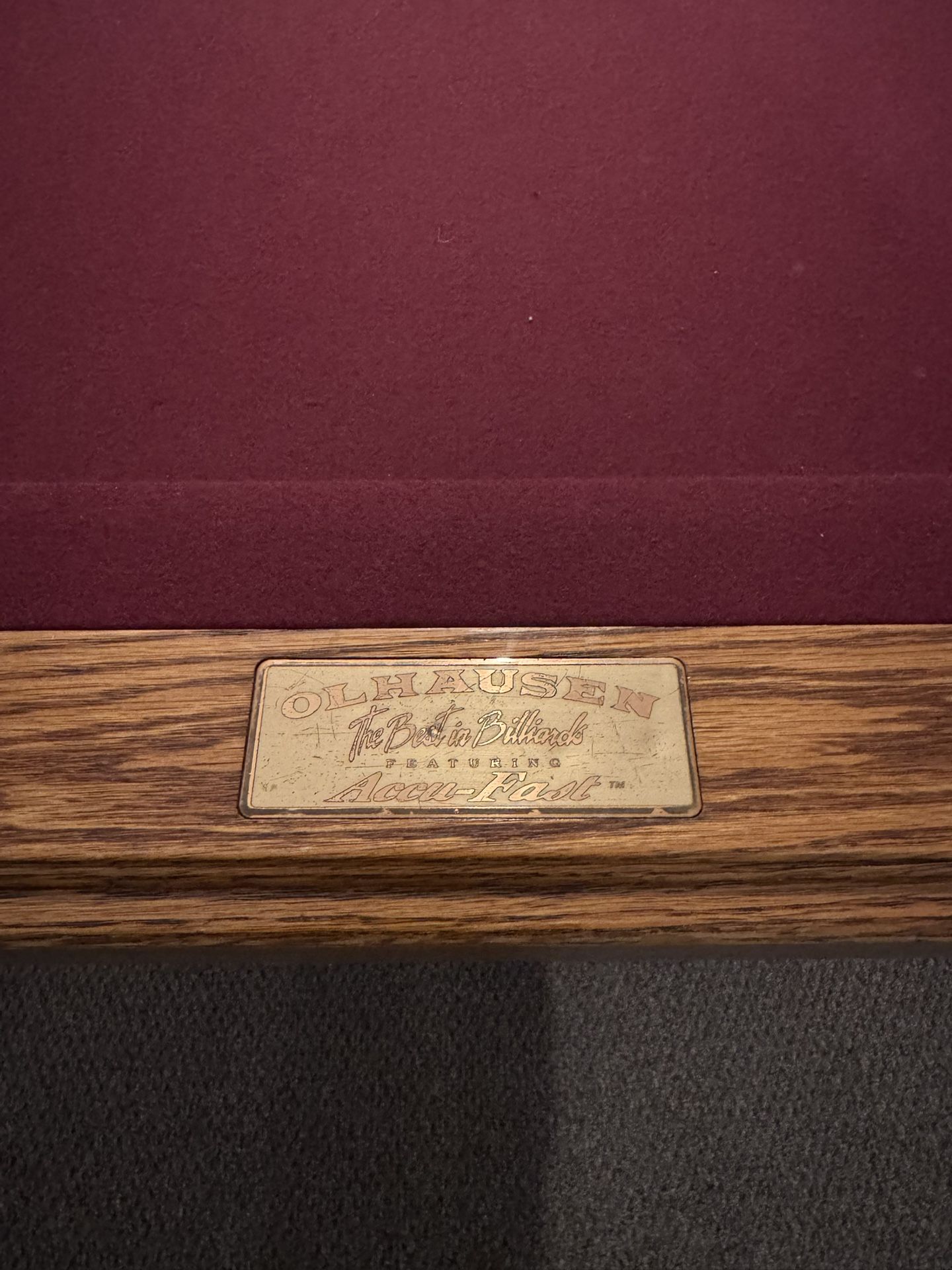 Olhausen Pool Table 8ft