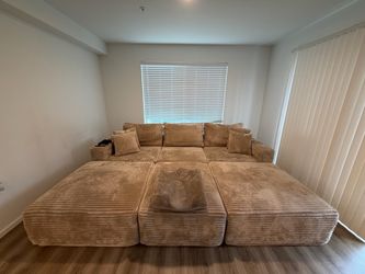 Large boneless sectional sofa