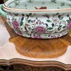 Gumps Original Porcelain Asian Flower Pot Mush Go Asap 