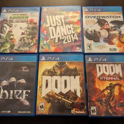 Various PS4 Games, $10 each.