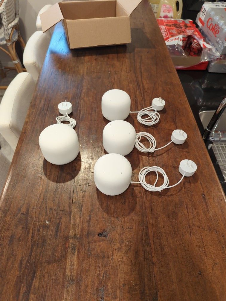 Google Nest Gen 2 Wifi Router And 3x Endpoints Snow White