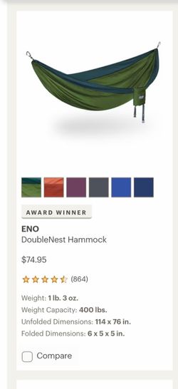 Lightweight camping hammocks never used