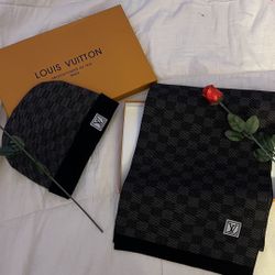 Brand New Louis Vuitton Scarf And Beanie