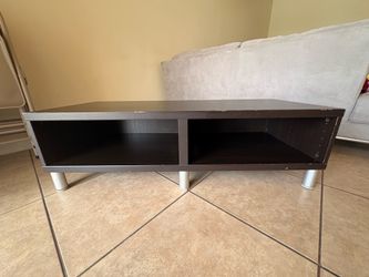 Used Black TV Stand / Entertainment Center – Good Condition – $30 OBO