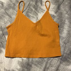 Size Medium H&M Mustard Yellow Crop