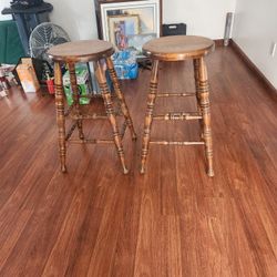 Wood Bar Stool 