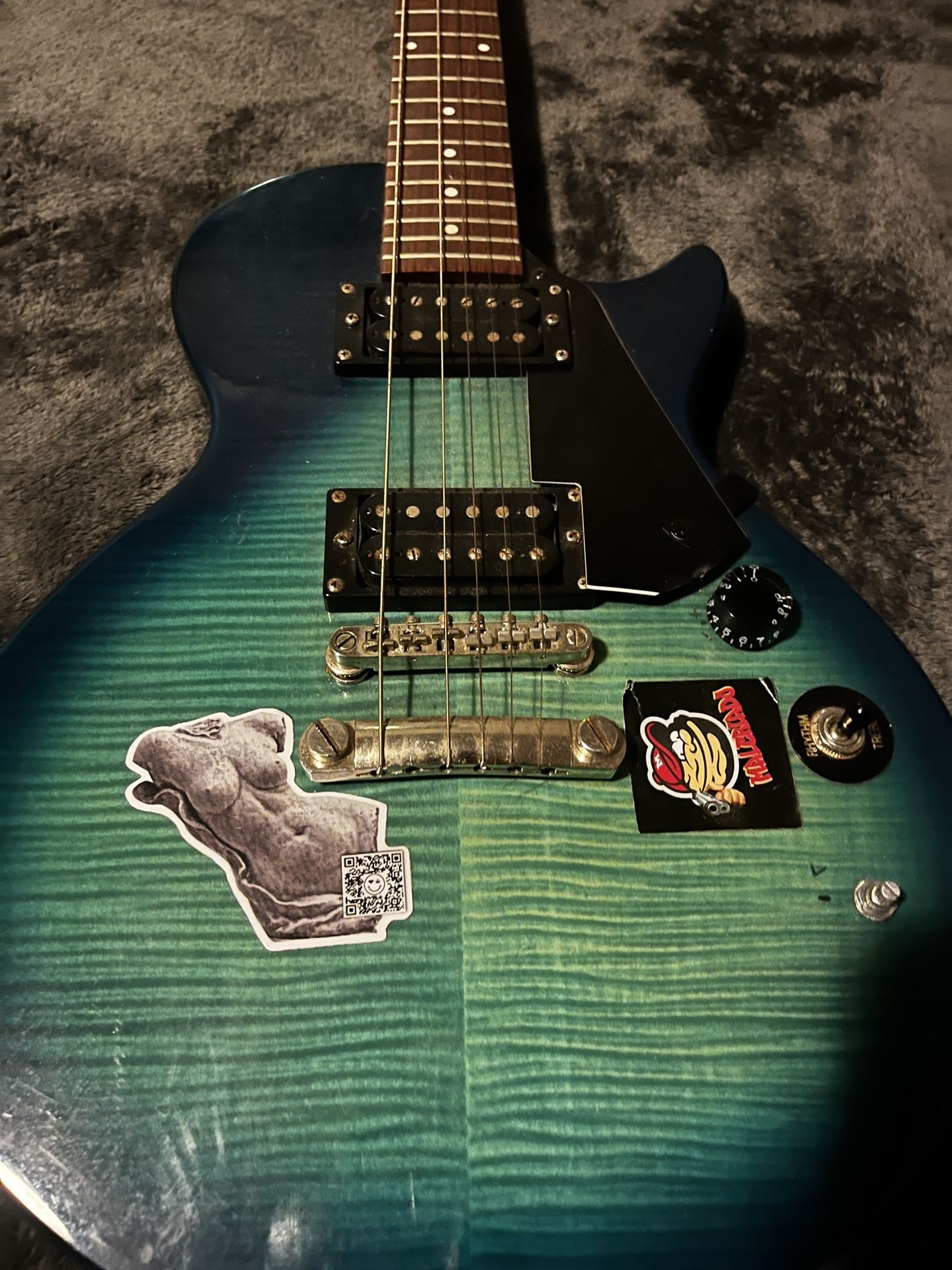 Blue burst Epiphone Les Paul