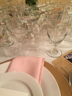 Blush linen napkins