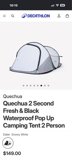 Pop-up 2 person tent.