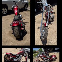 2004 Big Dog Chopper – Custom Flame Paint – Only 1,220 Miles – Great Condition