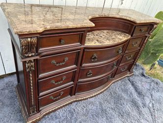 Traditional Marble Top Dresser