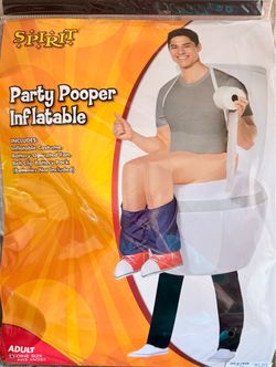 Spirit Party Pooper Inflatable Adult Costume, NEW