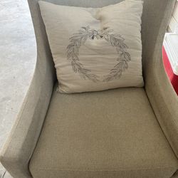 Linen Covered Chair Totally Washable