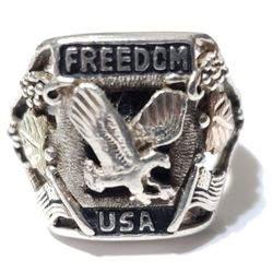 Sterling Silver & 12Kt Gold Ring