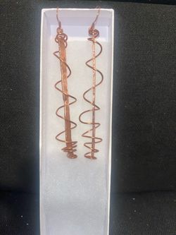 Custom Copper “In The Midst Of It All” Earrings