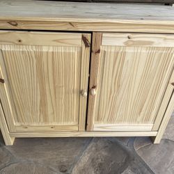 Unfinished Wood Cabinet