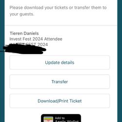 Invest Fest Ticket