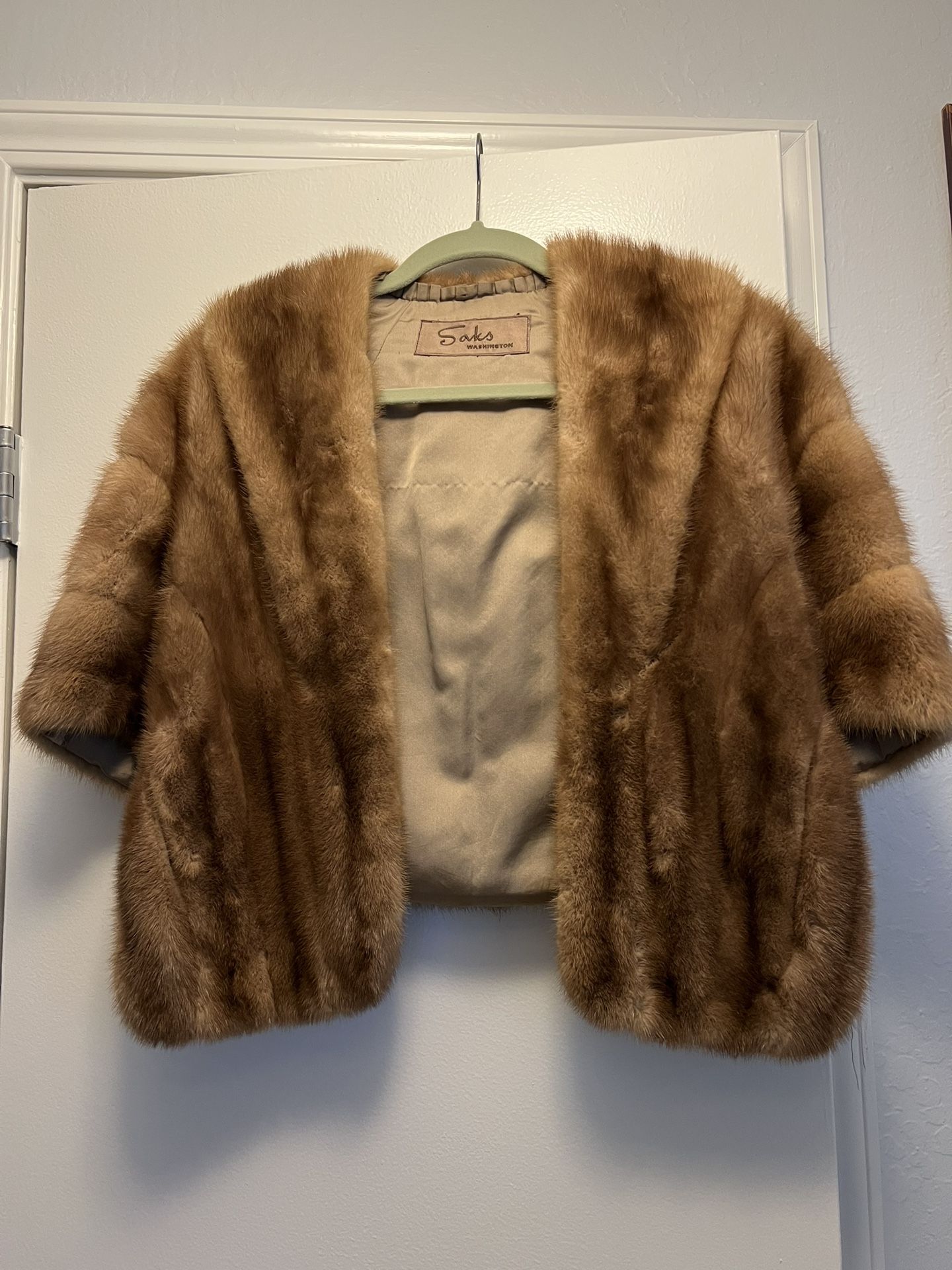 Saks Washington Vintage Mink Wrap