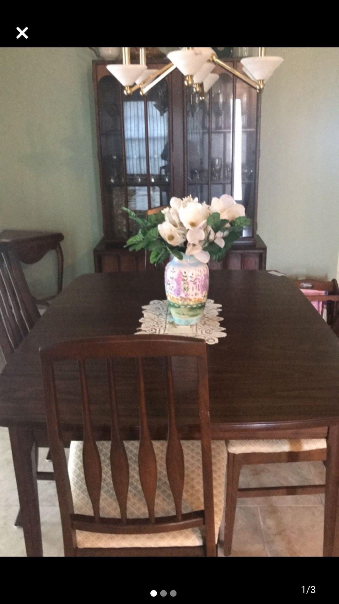 Complete dining room set with china cabinet