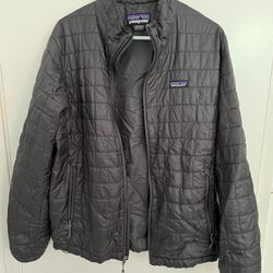 Patagonia Men’s Nano Puff Jacket Forge Grey Size Large