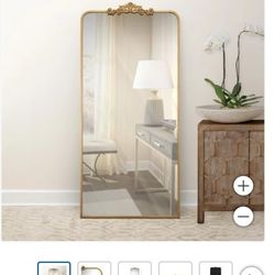 Ravena Gold  30" x 65" Floor Mirror $175