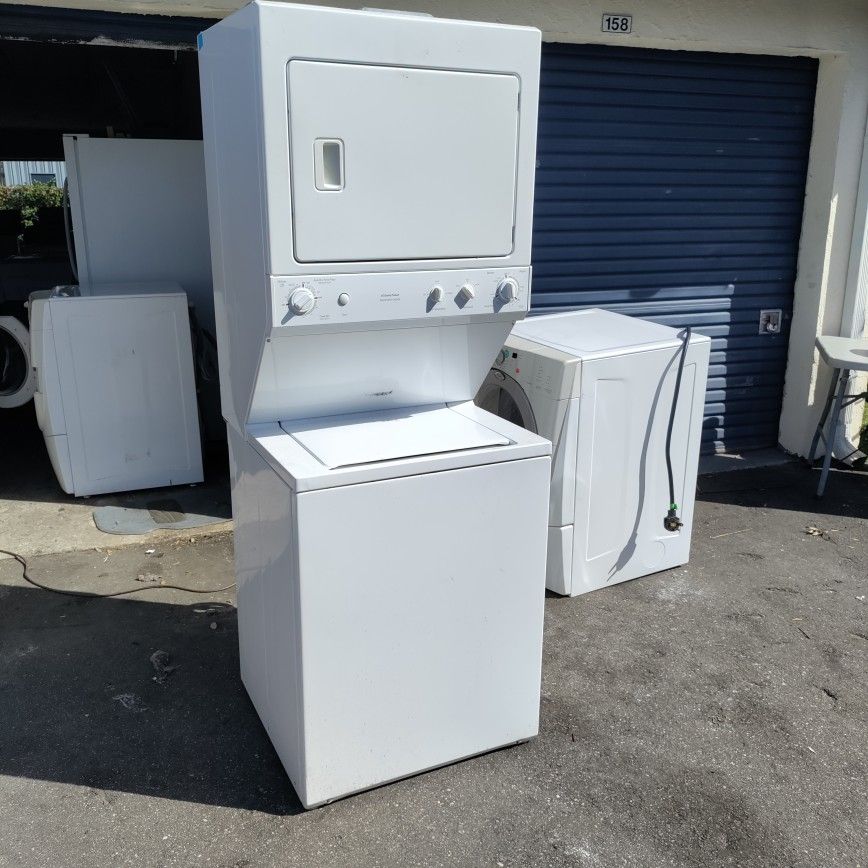 like new GE stackable washer dryer electric full size with warranty