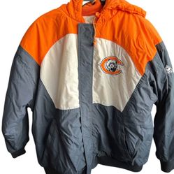 Vintage Chicago bears apex one Parka jacket coat mens size XLPro Line