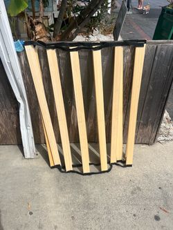 Twin Bed Slats with Fabric Frame