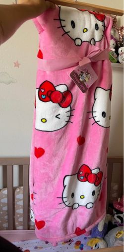 Hello kitty hearts throw $22