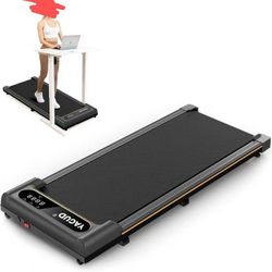 Yagud Walking Pad Treadmill for Home Office, Portable Under Desk Treadmill with Remote Control and LED Display, Walking Jogging Running Machine，Gray $