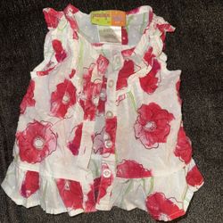 Vintage Baby Girl Top 12 Months