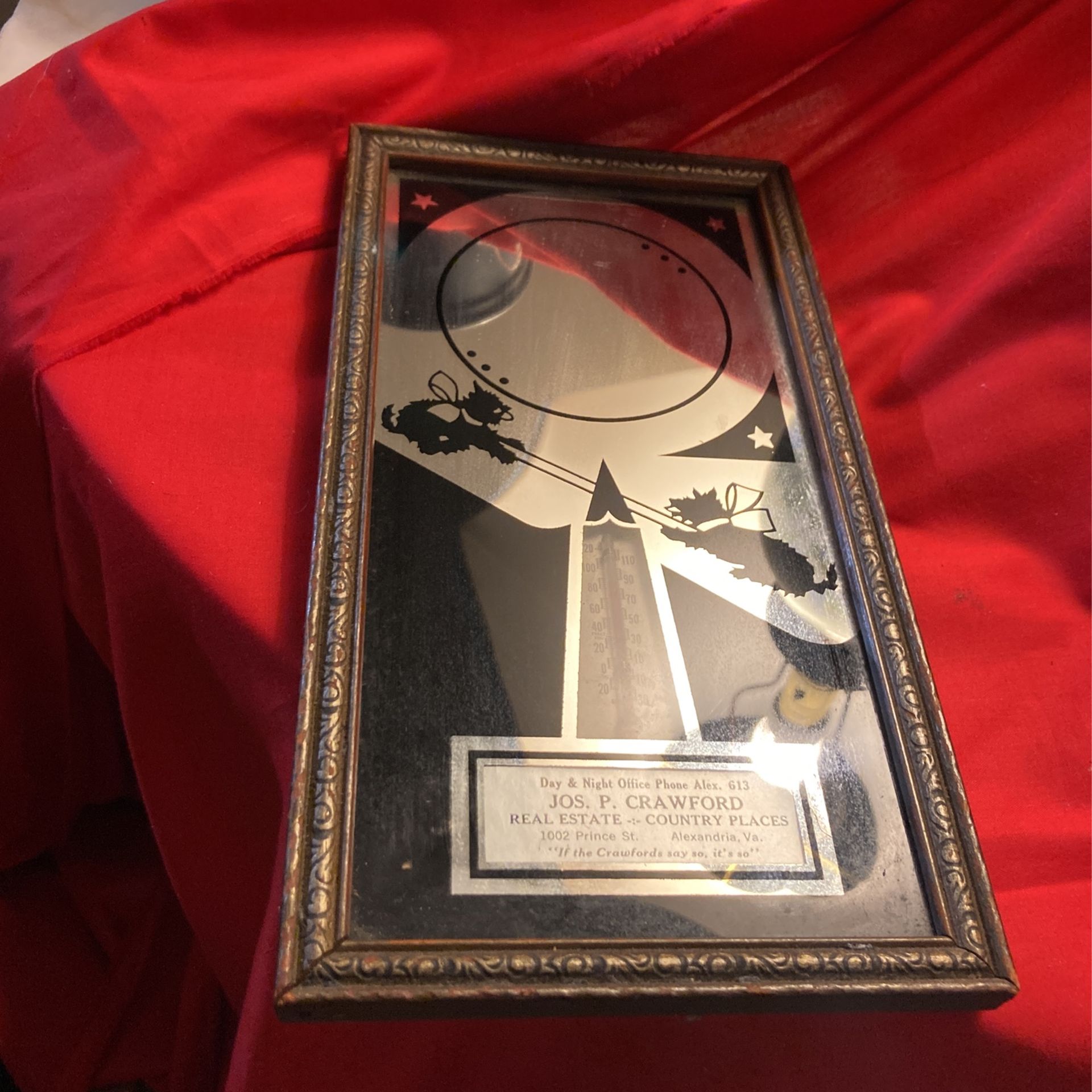 Vintage Art Deci Advertising Mirror