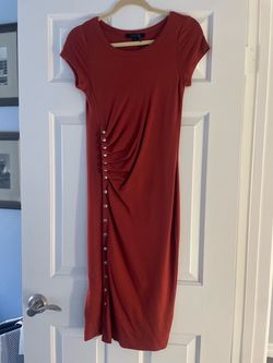 All Saints Hattie Tee Dress sz 4 Spice  red