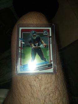 2023 Panini Donruss Optic Football Bijan Robinson Rated Rookie Base Card  #206 🔥 Pristine Condition 