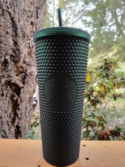 Authentic Starbucks 24oz 2022 Edition Dark Green Studded Tumbler 