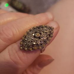 Vintage Victorian Ring Size 7 925 Silver