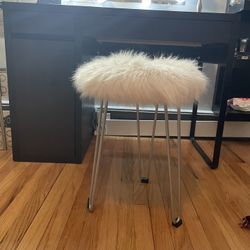 Faux Fur Stool