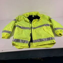 Wear Guard Hi Vis Allseason Working Jacket With Retractable Hood