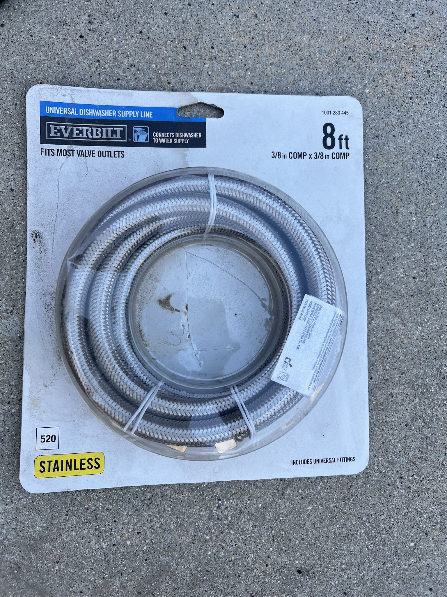 Everbuilt Dishwasher Supply Line 